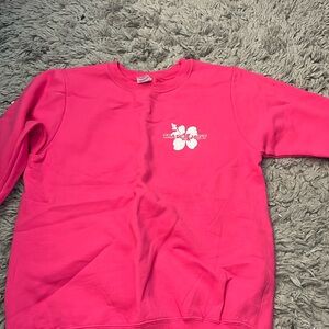 pink trader joe’s crewneck